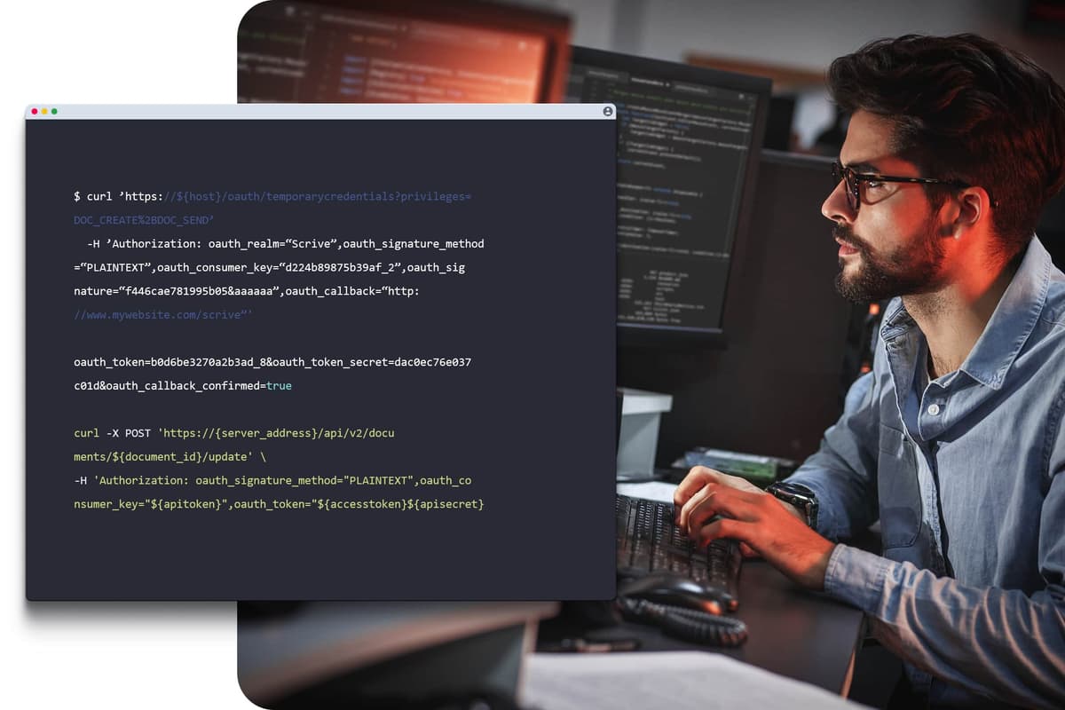 eSign API - Integrate electronic signatures in your systems