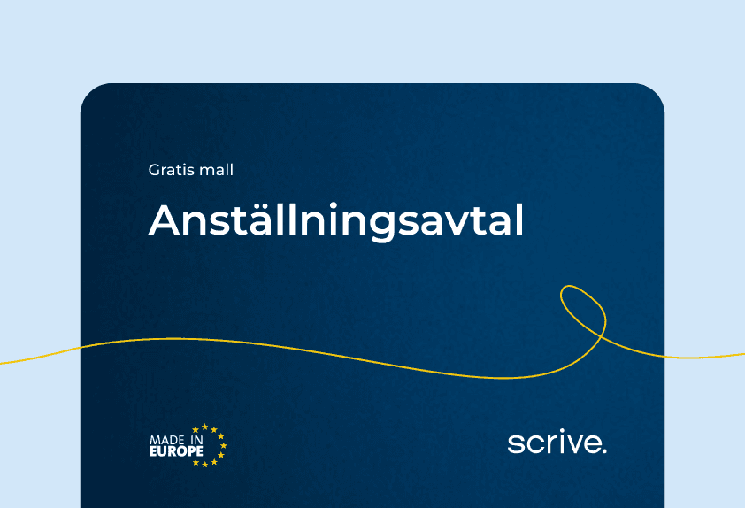 Anställningsavtal mall
