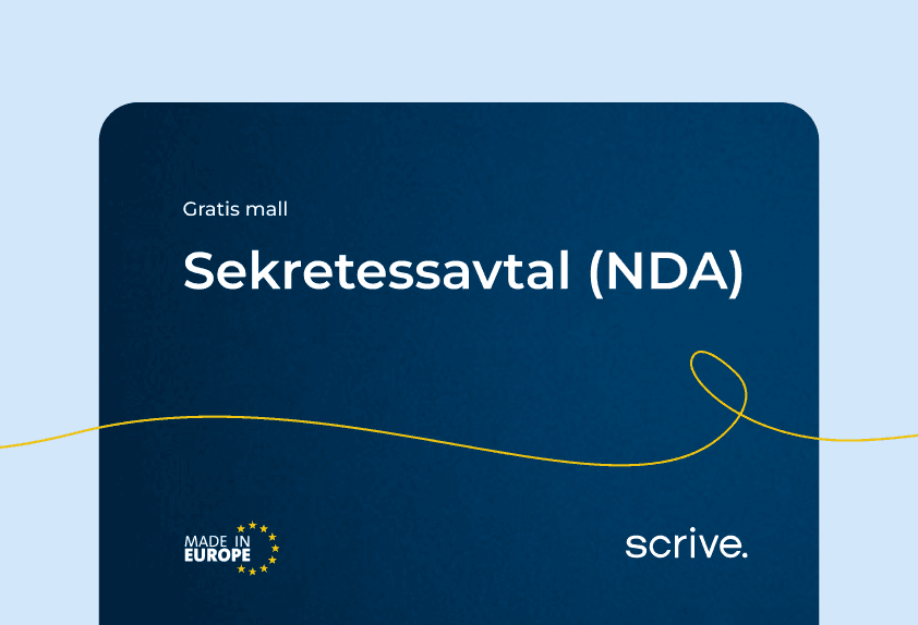 sekretessavtal mall